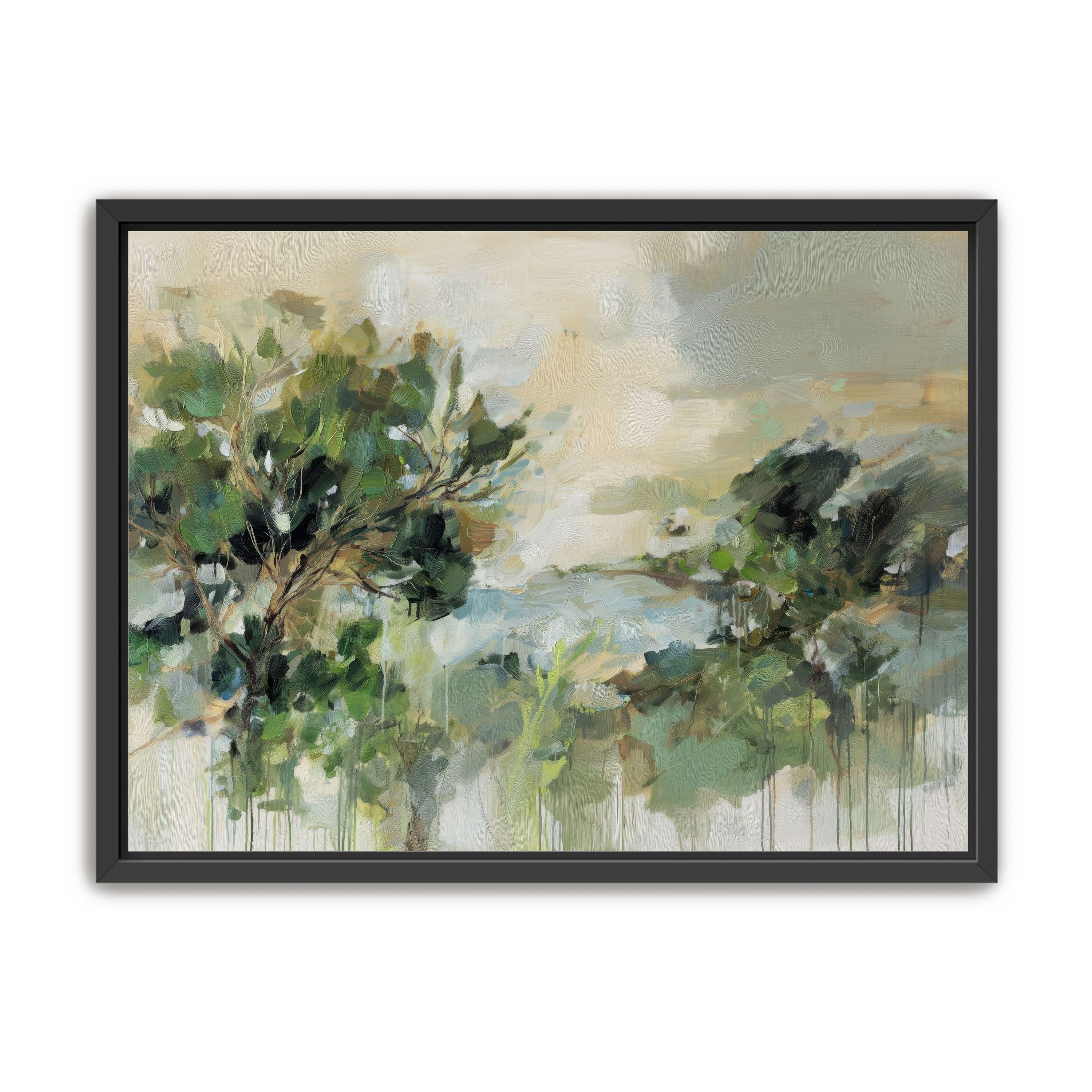 Hillside Trees in Loose Paint