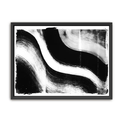 White cut through black