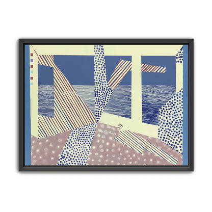 Stripes cut through dots