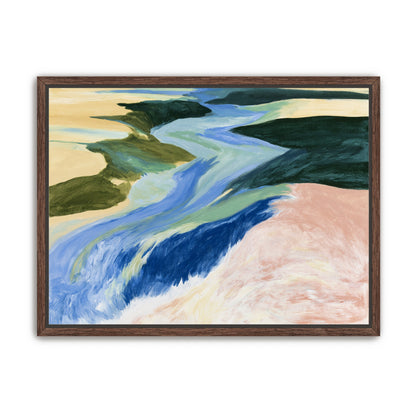 River bends through sandbars