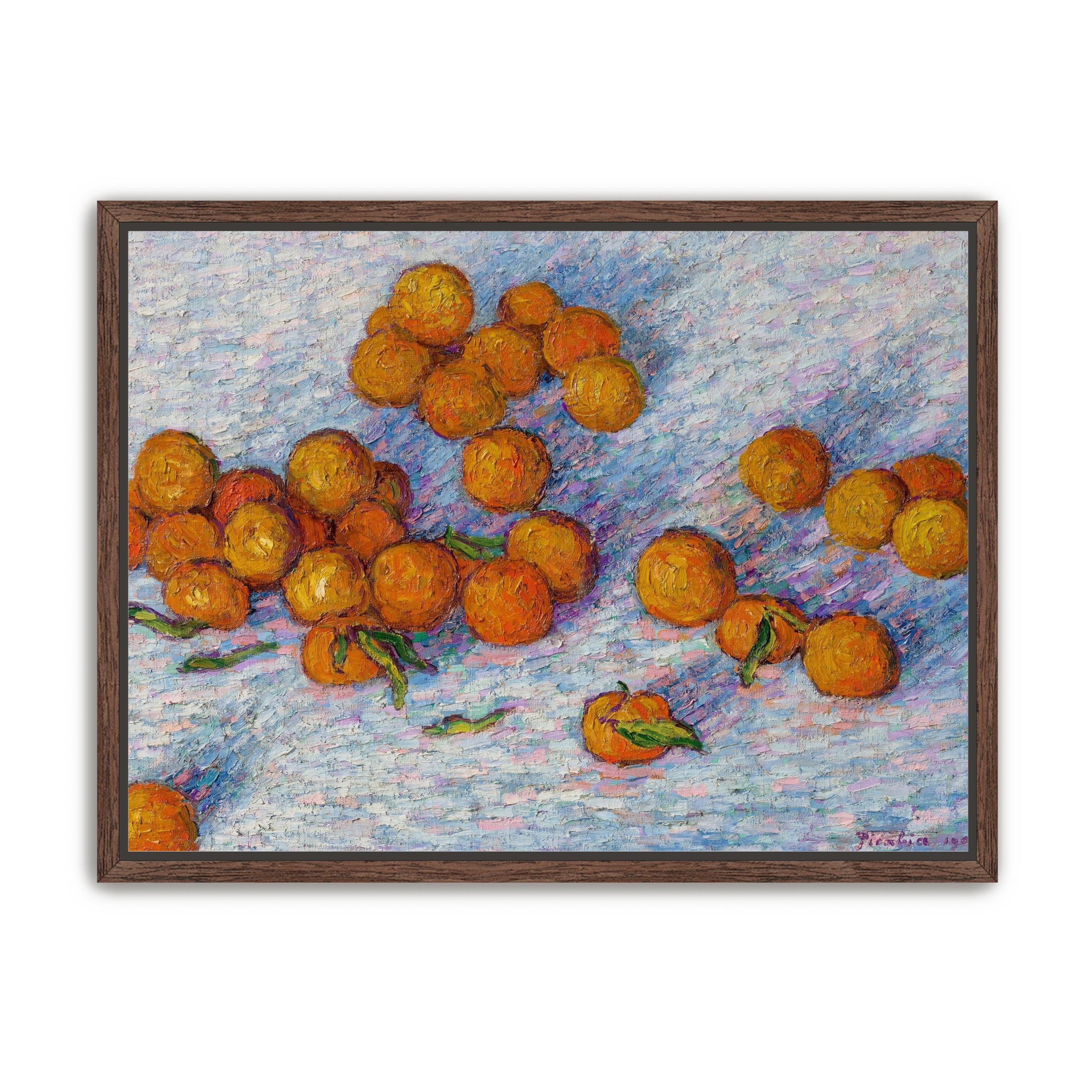 Oranges across the table