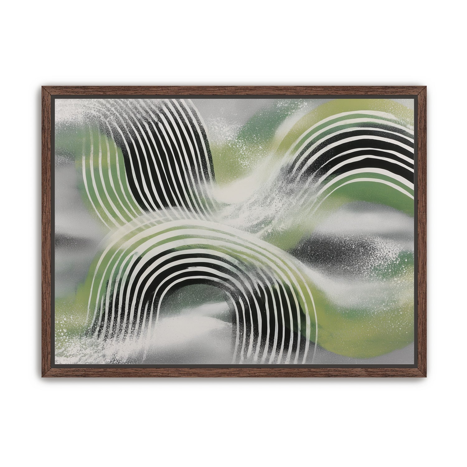 Stripes within the green haze