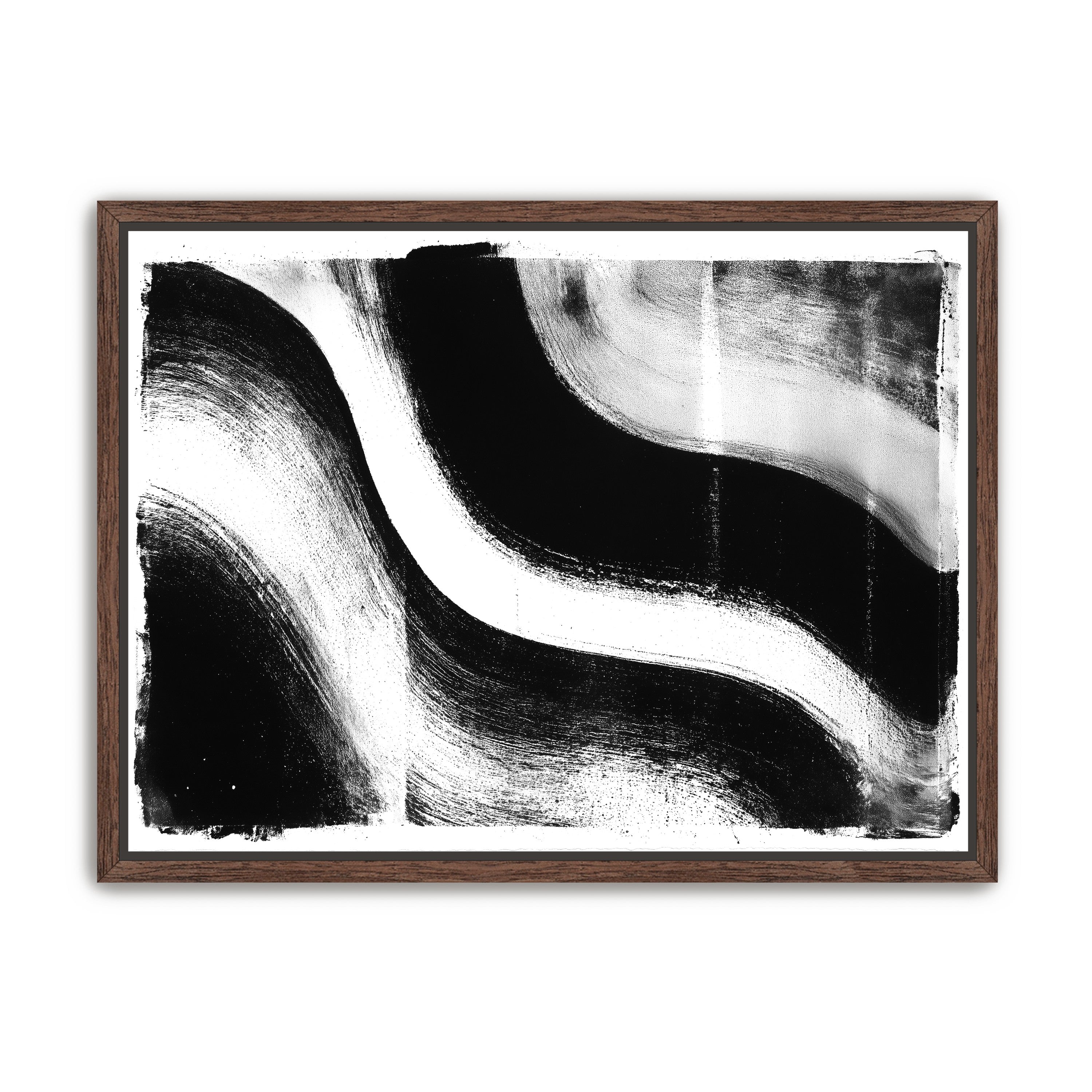White cut through black