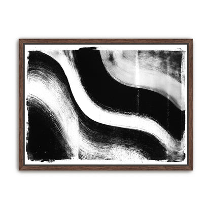 White cut through black