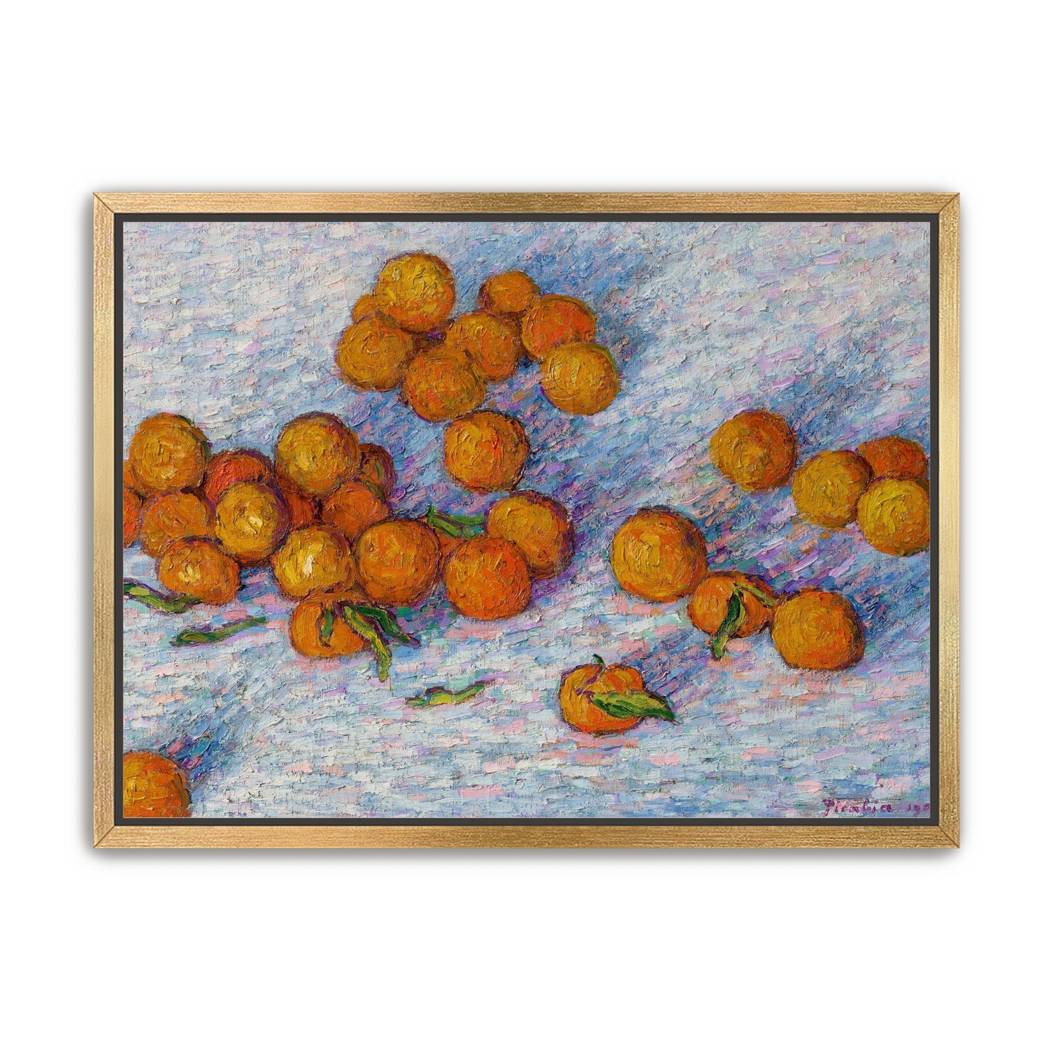Oranges across the table