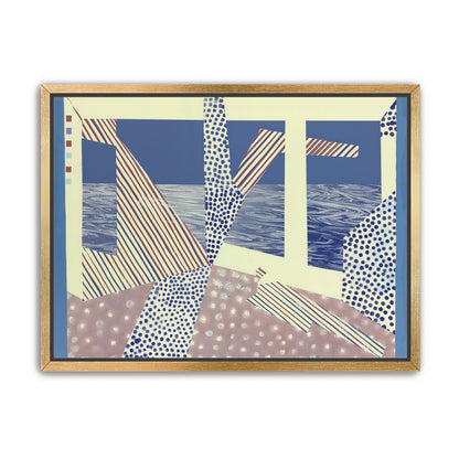 Stripes cut through dots