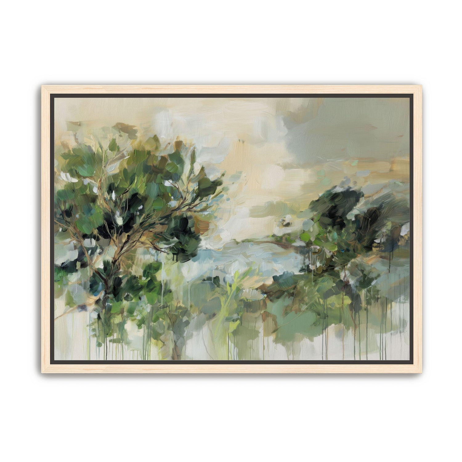 Hillside Trees in Loose Paint