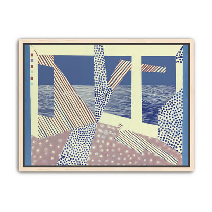 Stripes cut through dots