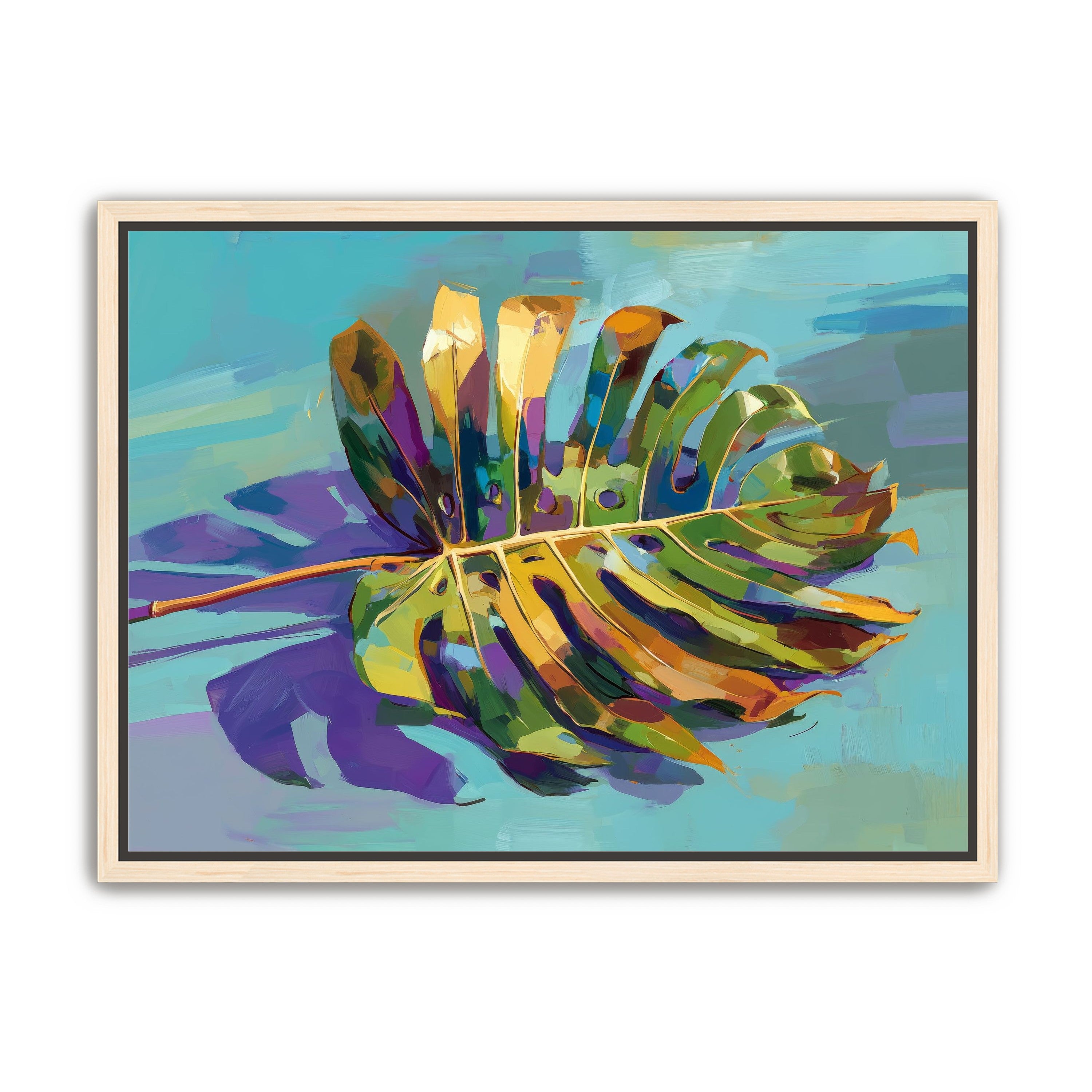 A Leaf Held in Color