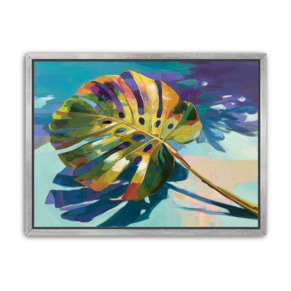 Palm Leaves in Layered Paint