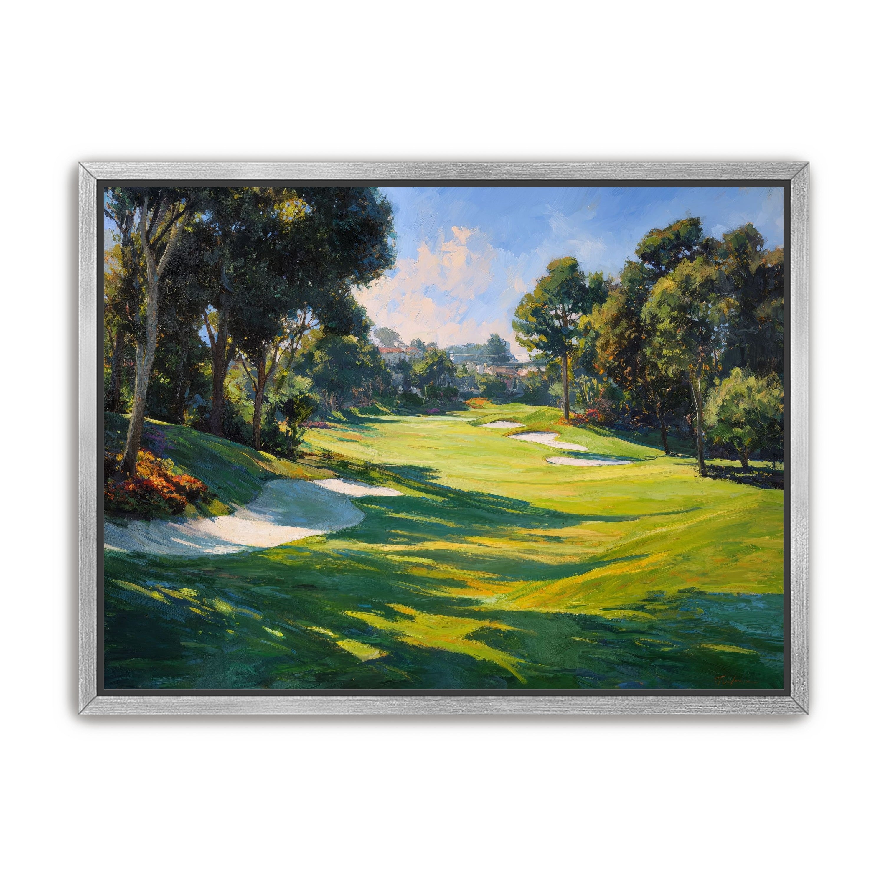 Ocean Haze Over Fairways