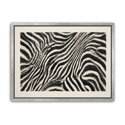 Zebra stripes across the frame