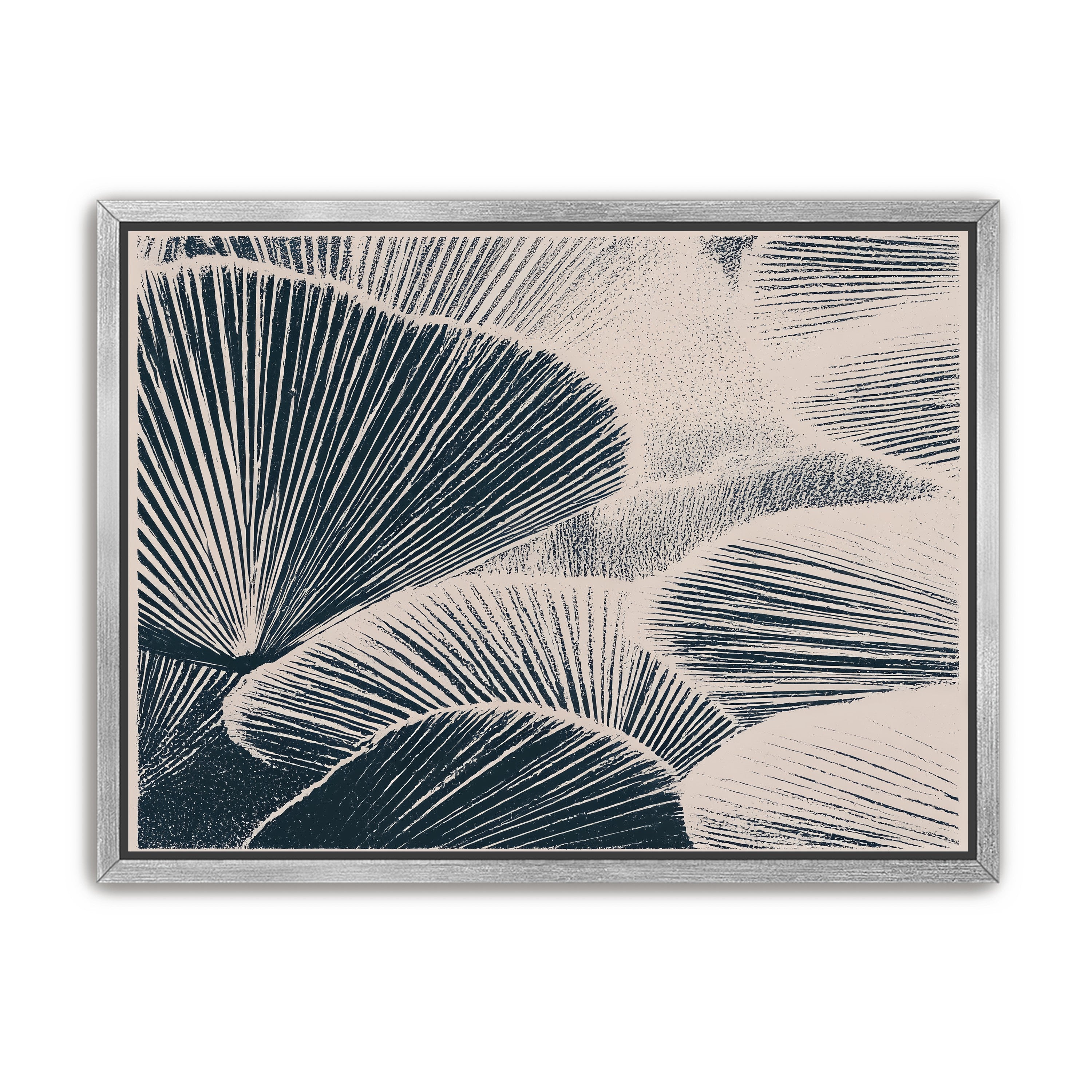 Ink shadows on palm fronds