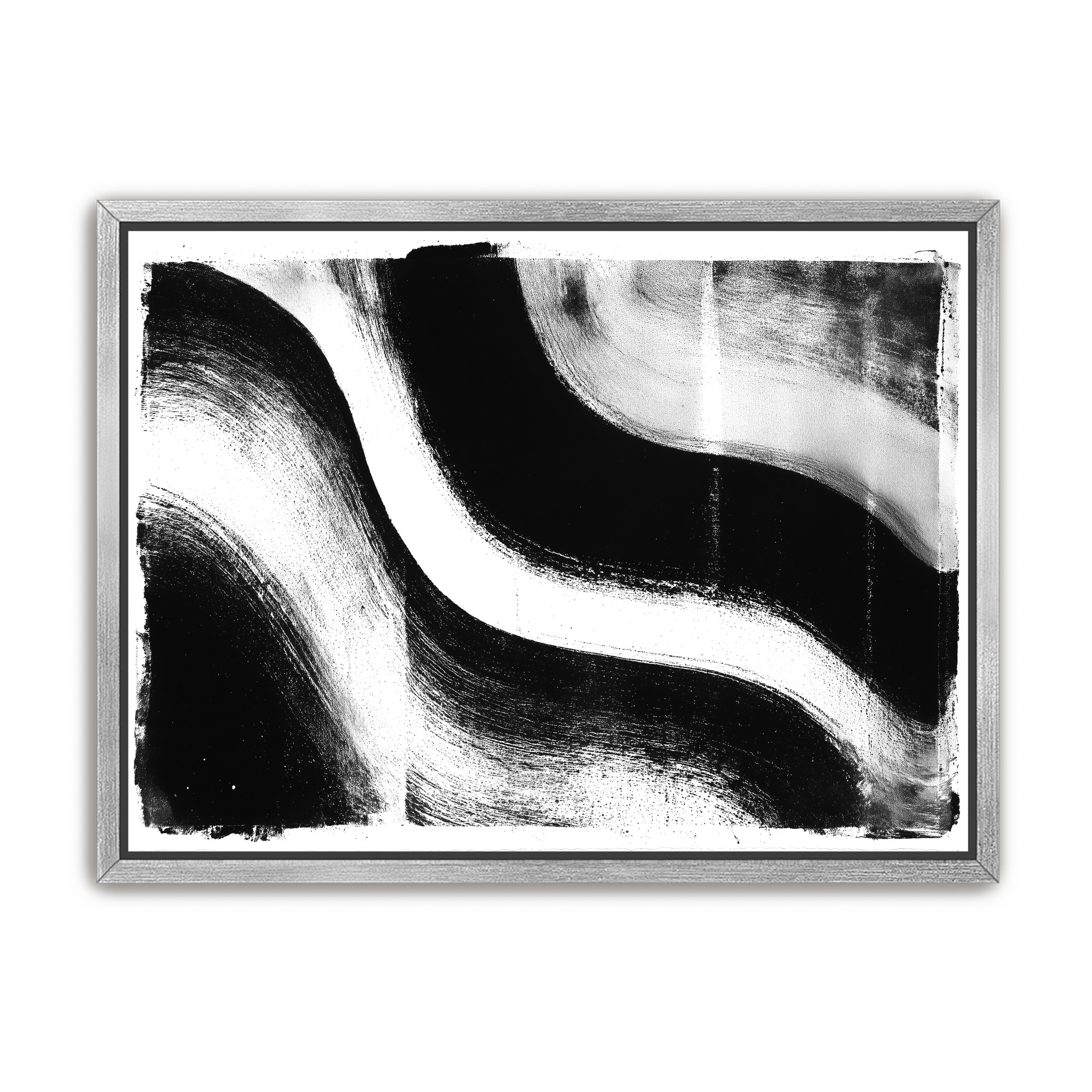 White cut through black
