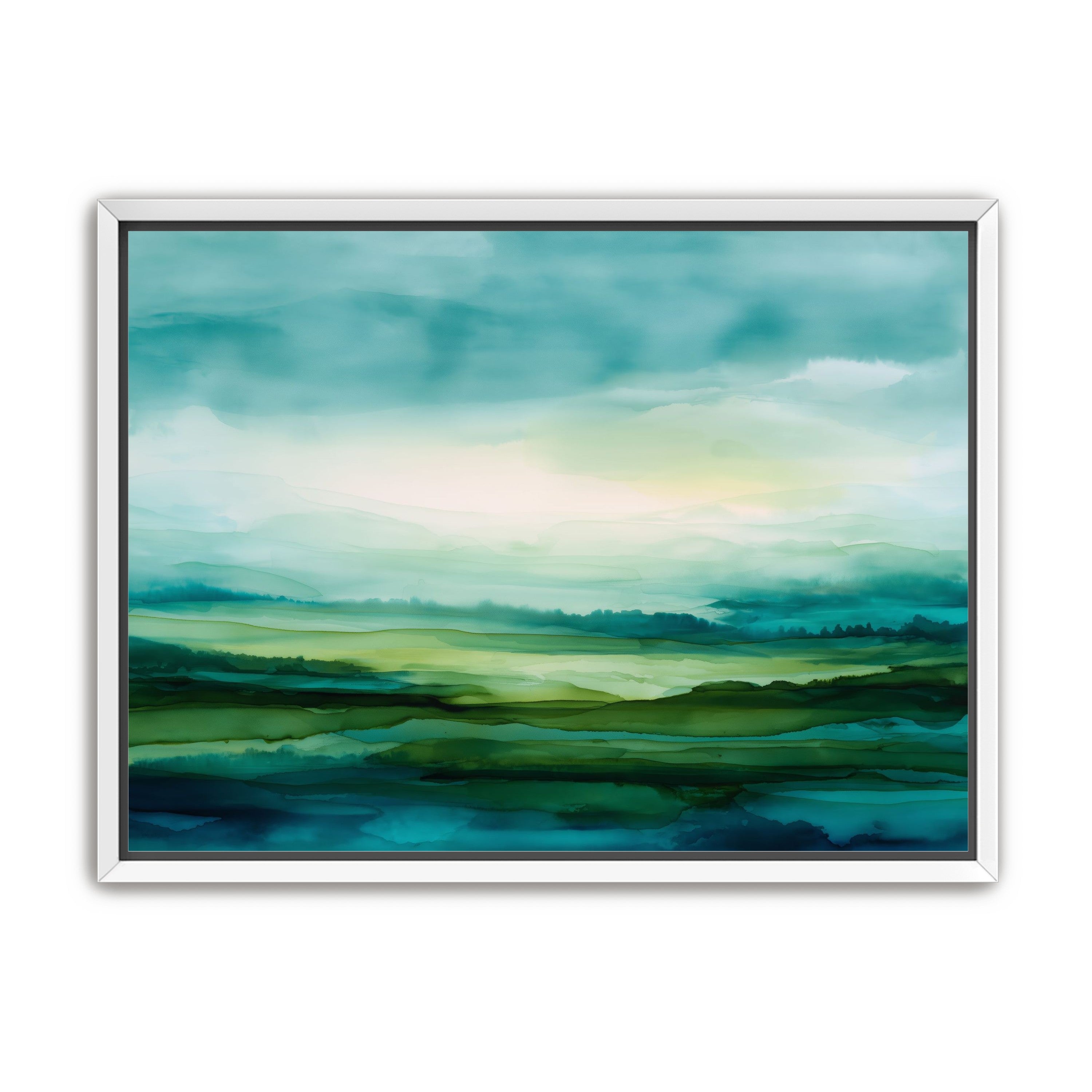 Emerald Bleeding into Teal