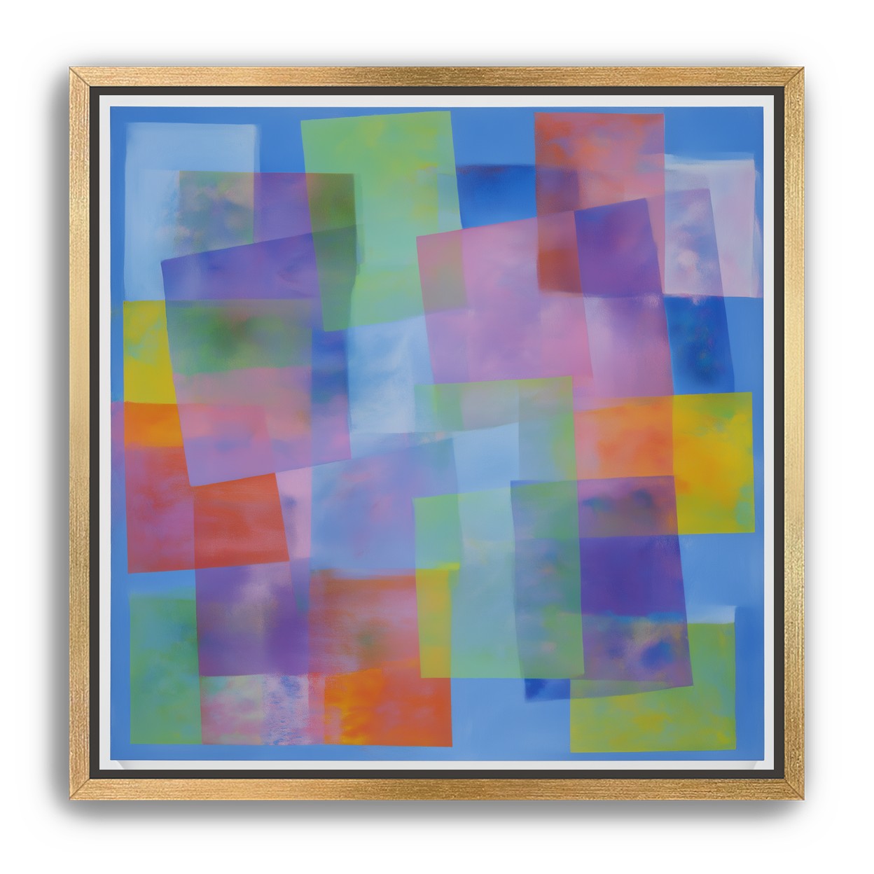 Blue field under shifting pastels
