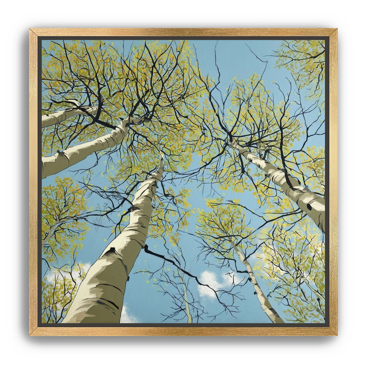 Yellow Leaves Against the Sky