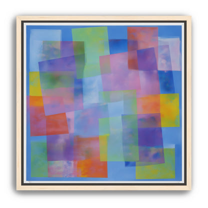 Blue field under shifting pastels