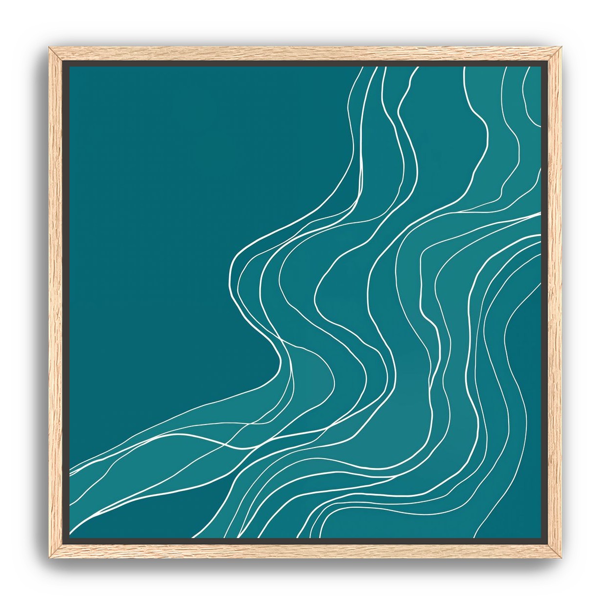 Ink Traced on Teal Surface