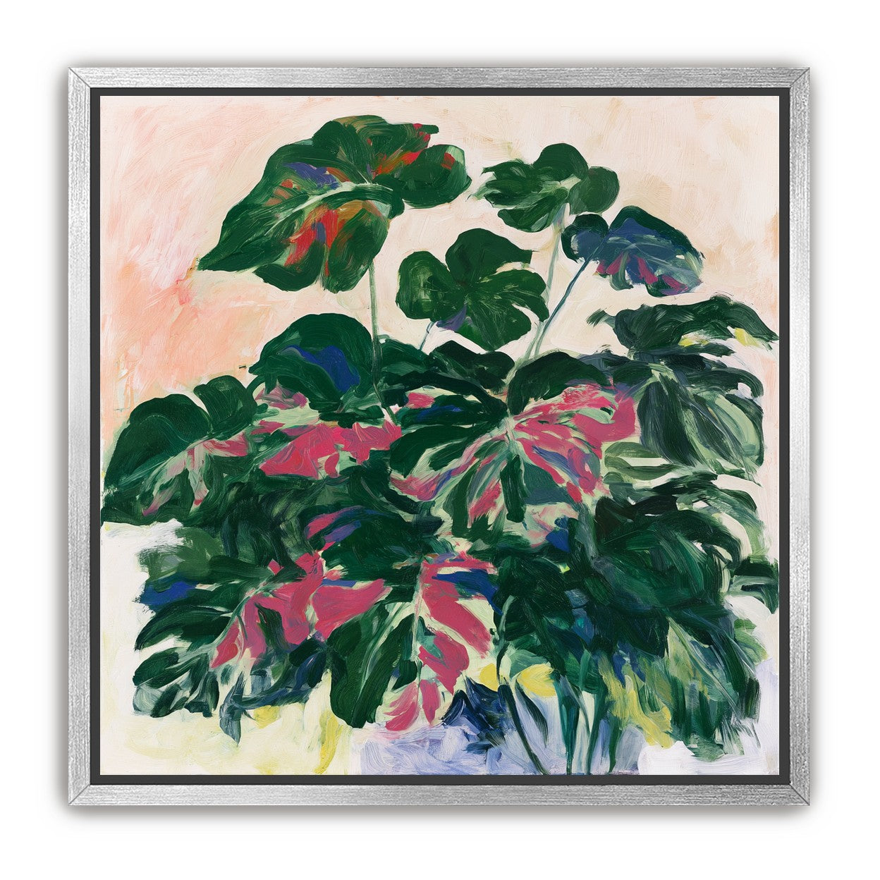 Leaves leaning into light
