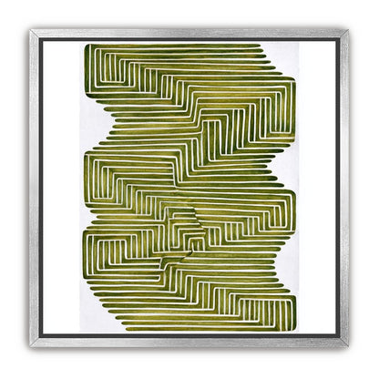 Olive bands in white quiet