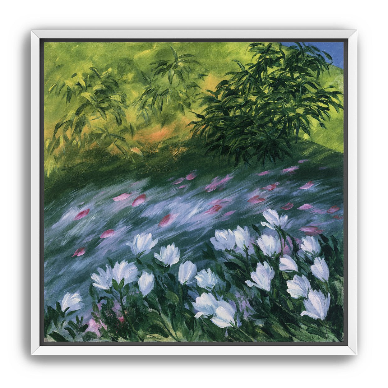Petals on the streambank
