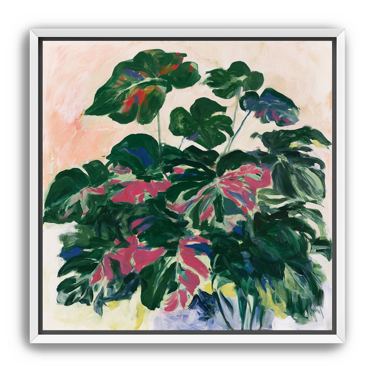 Leaves leaning into light