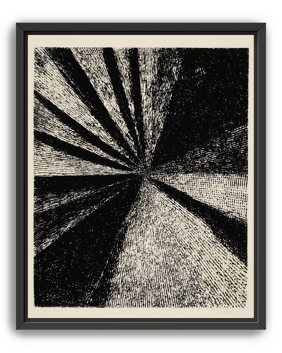 Black rays into grain