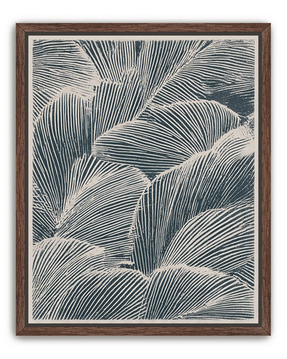 Palm fronds pressed together