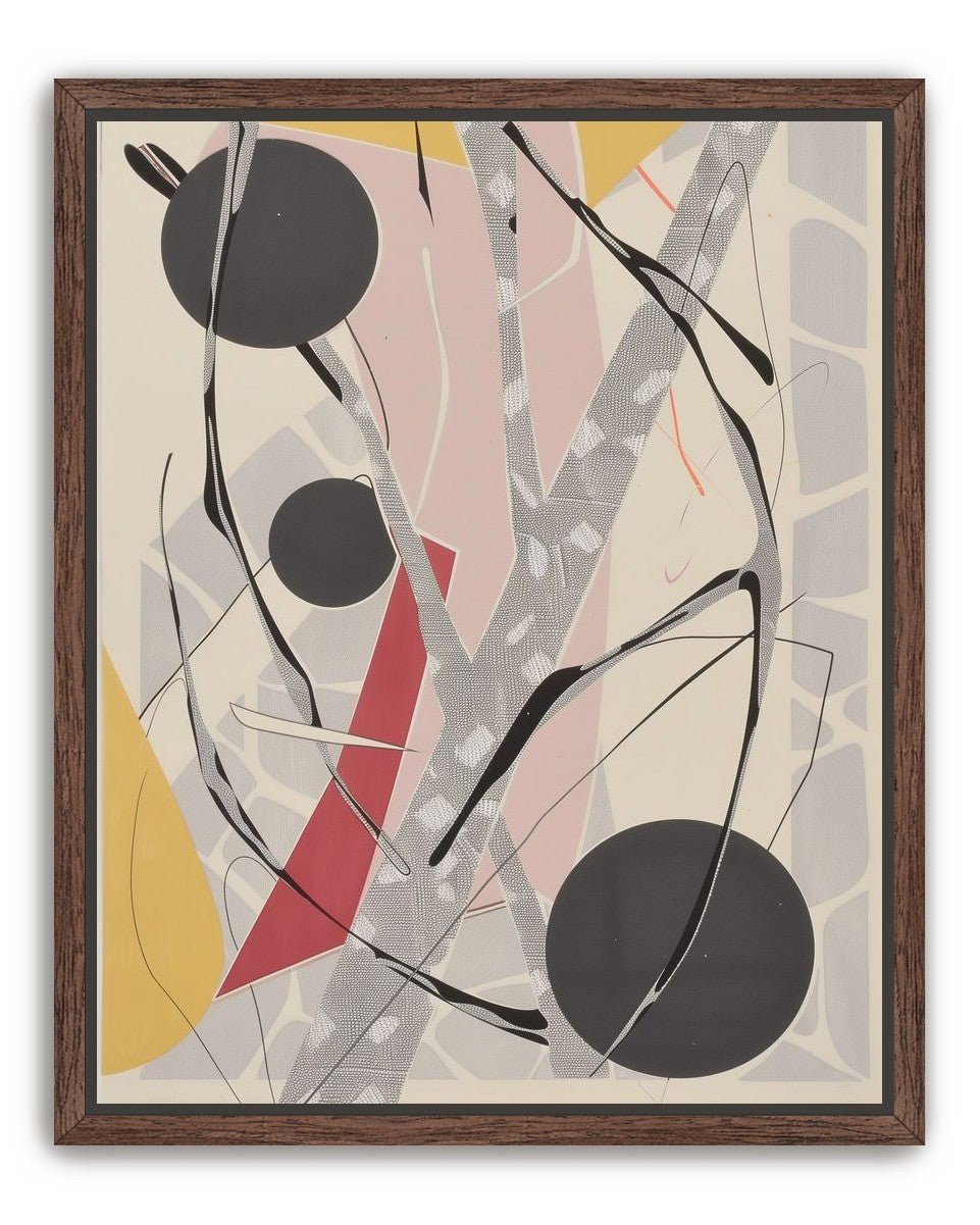 Layered circles with red wedge