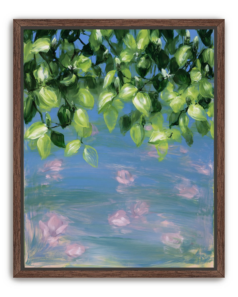 Petals under the leaves