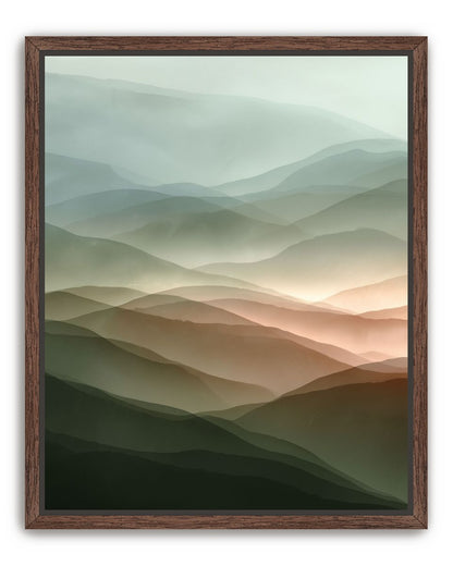 Mountains in Haze