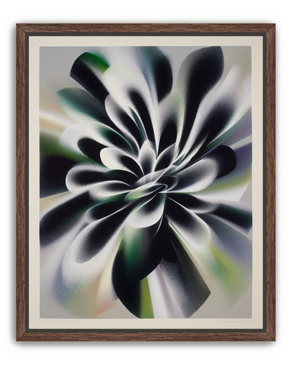 Speckled bloom in motion