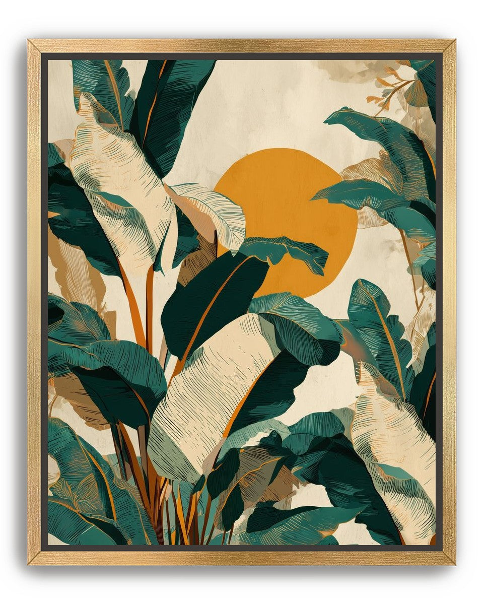 Sun Poking Through the Palms