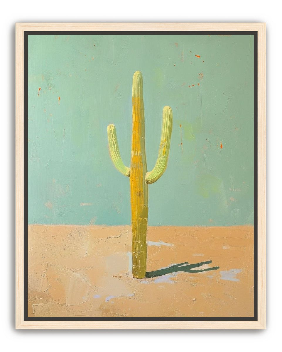Saguaro beneath a pale sky