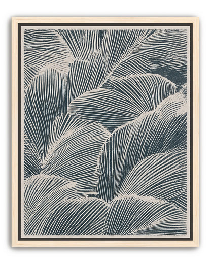 Palm fronds pressed together