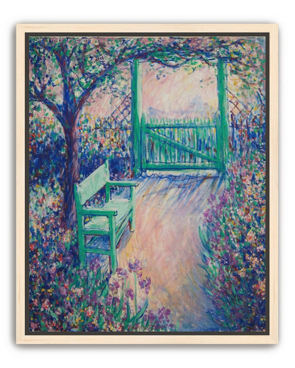 Green chair within the porch