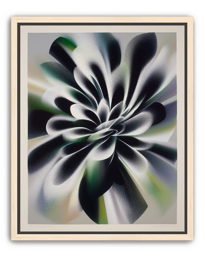 Speckled bloom in motion