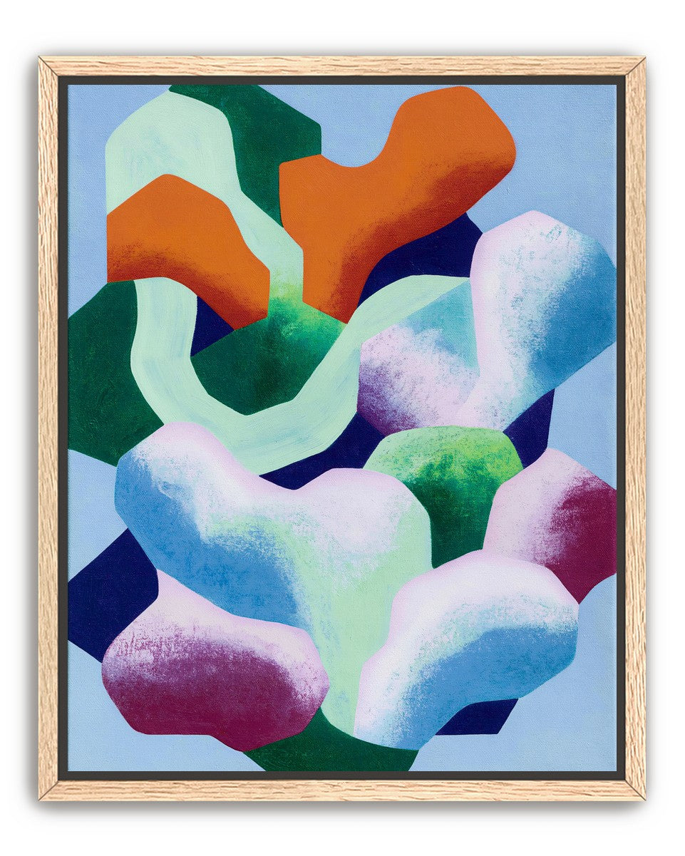 Soft edged color blocks