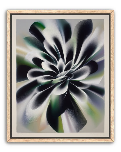 Speckled bloom in motion