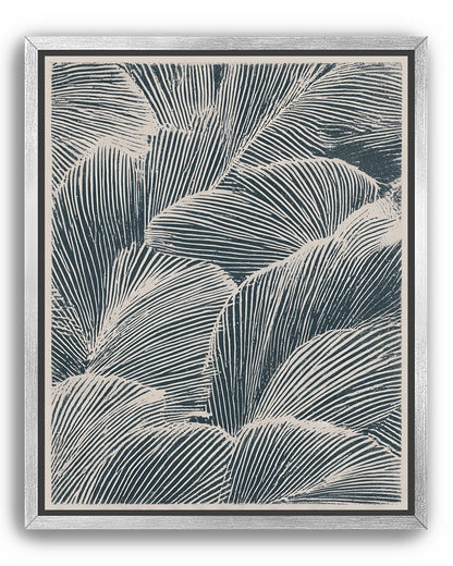 Palm fronds pressed together