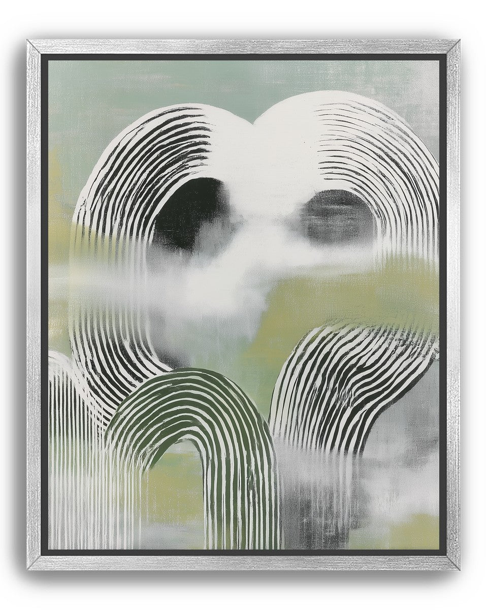 Black arcs in green haze