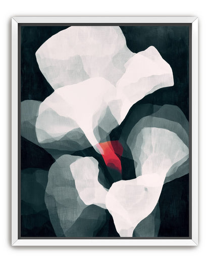 Red wedge among pale layers