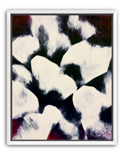 White blocks among dark ground