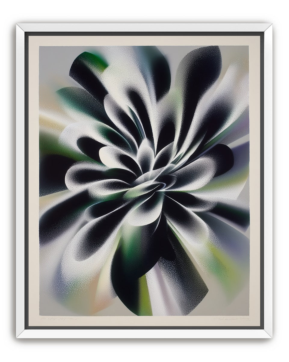 Speckled bloom in motion