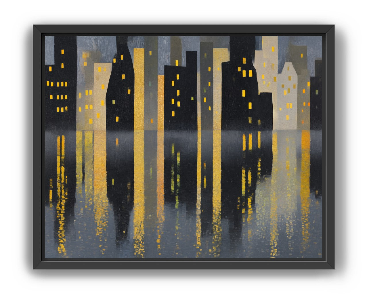 Windows above their reflections