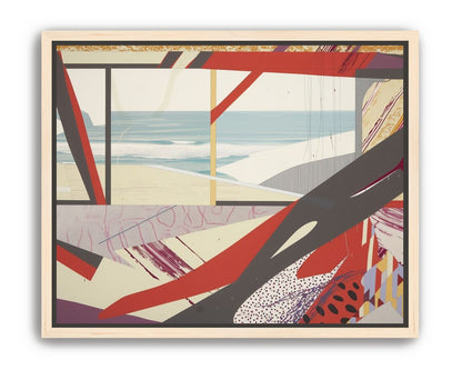 Beach horizon within angled bands