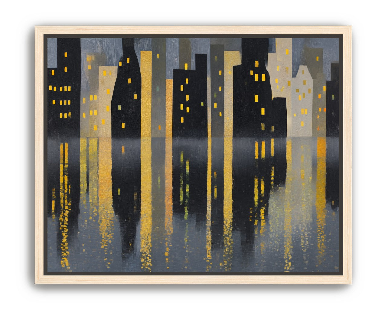Windows above their reflections