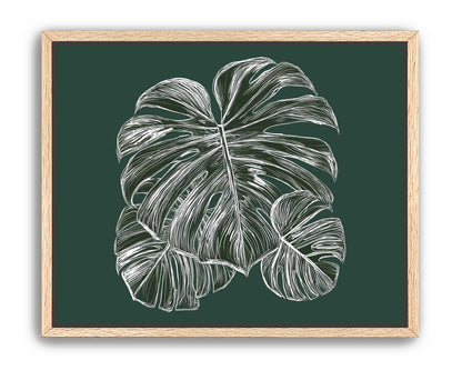 White veins on green field