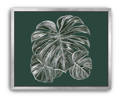 White veins on green field